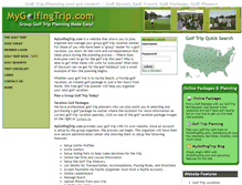 Tablet Screenshot of mygolfingtrip.com